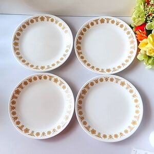☆4 piece of Corelle Butterfly Design Salad Plates. USA